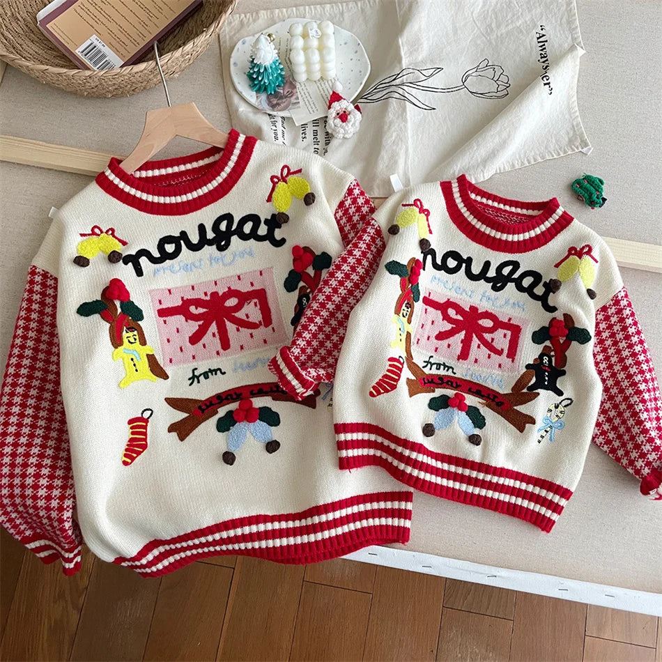 Brady Autumn Winter Mom And Daughter Sweater