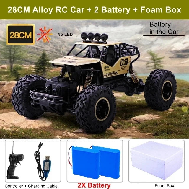 1:16 / 1:12 All Terrain RC Car 30KM/H High Speed 4WD Electric Remote Control Car Buggy 4X4