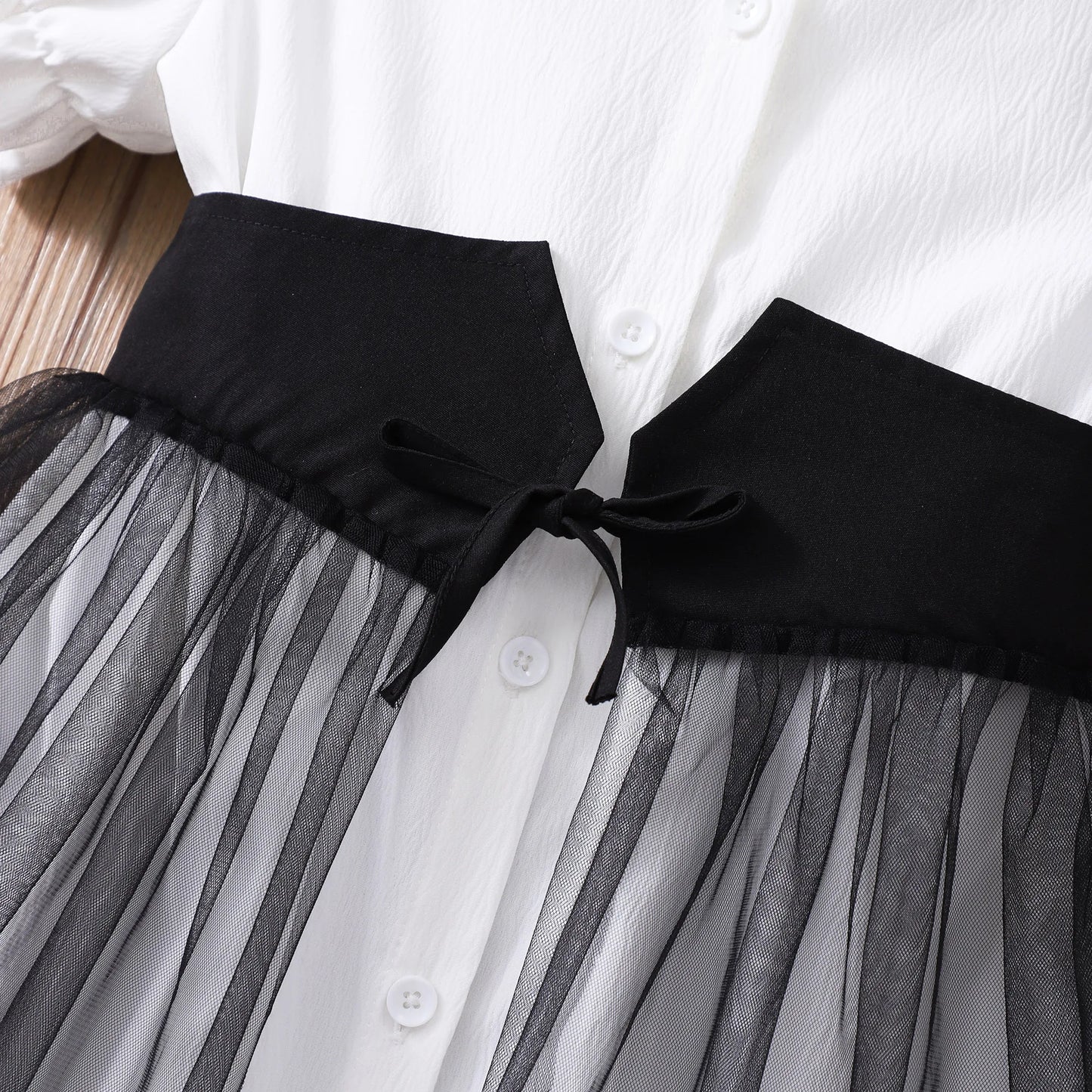 8-12 Yrs Girl Dress Summer Black and White Short Sleeve Children Dresses Simple Fashion Teen Girl Clothes Party Big KIds Outfit