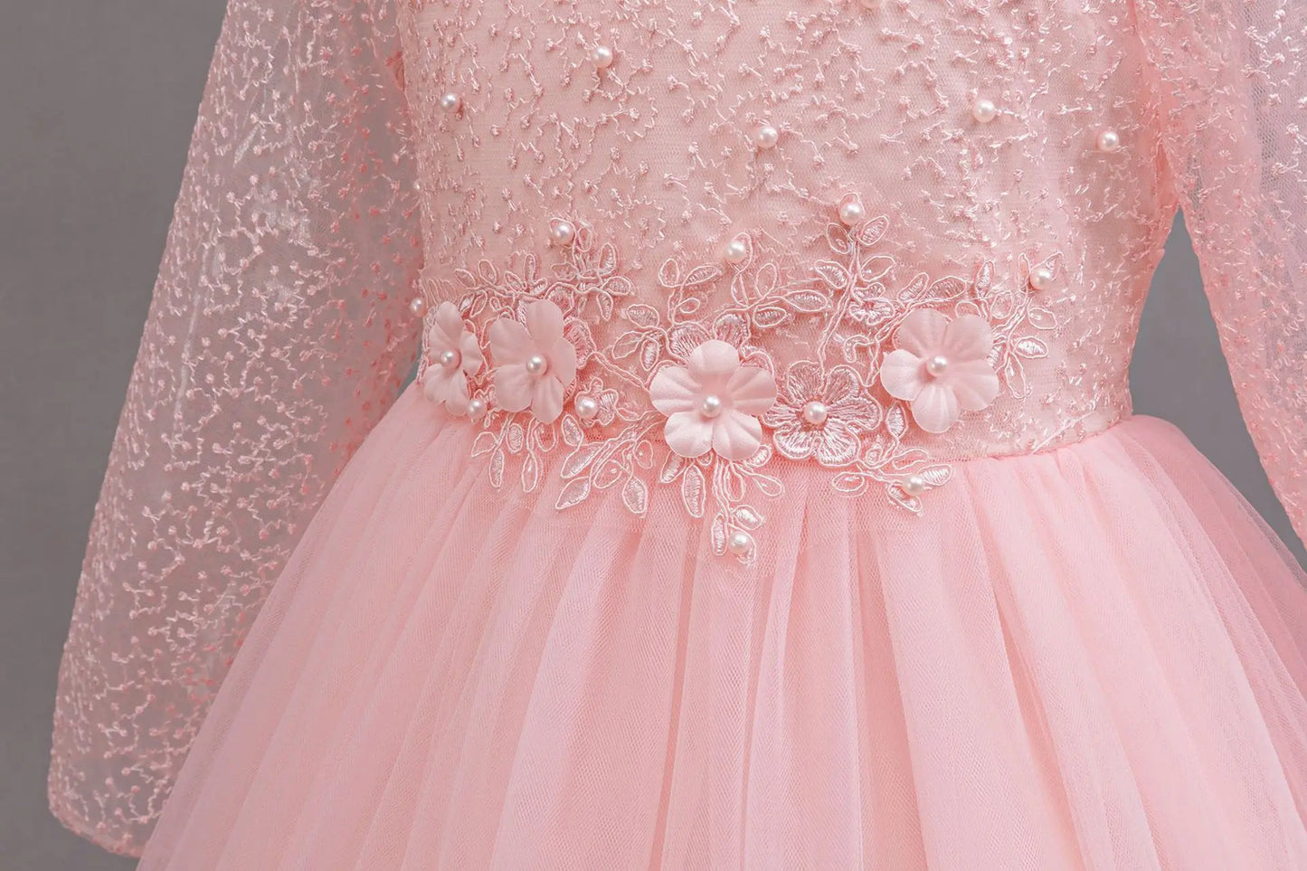 New Girl Wedding Dress White Long Lace Princess Dress