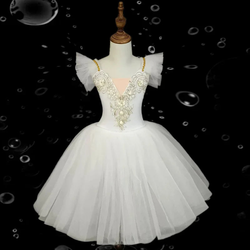 Norma Summer Ballet Dress for Girls - Kids Dance Tutu Outfit