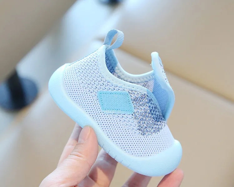 Baby Boys Girls Walking Shoes Spring Autumn Kids Casual Shoes Mesh Children Soft Sole Anti Slip Infant Newborn Knitted Shoes