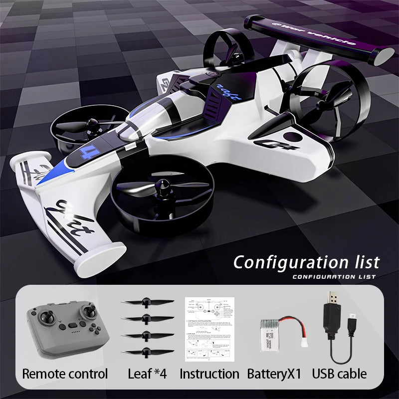 2 in 1 RC Drone Car Dual Mode Rechargeable Remote Control Aircraft