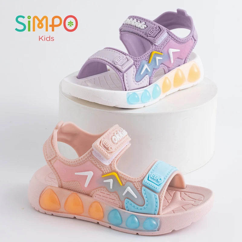 Children' Fashion Sport Sandals Geometric Patterns Breathable Shoes