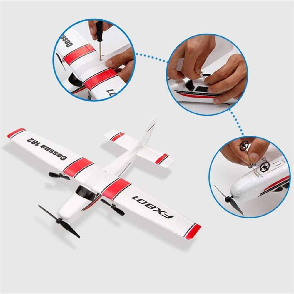 FX801 EPP Foam RTF RC Plane 2.4G Fixed Wing Beginner Flyer Kids Gift