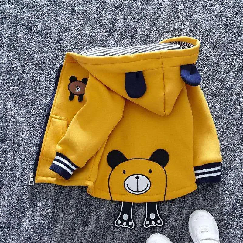 Jairo Warm Fleece Bear Embroidery Sweater - GuGuTon baby store - Baby Fashion - Toddlers Outfits - Babies Outfits - Toddler Clothes - Kids Clothing - Newborn Clothes - Newborn Wear - Kids Wear - Trending Clothes - Trending Outfits - Fall Fashion - Winter Fashion - Girls Clothes - Boys Clothes - Babies Wear - Kids Accessories - KidsWear - Summer Clothes - Summer Fashion - Summer Trend - Falls Sweaters - Tops - Bottom - Jeans - Blouse - Dresses - Newborn Dresses - Toys