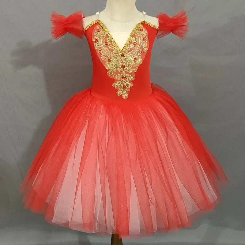 Norma Summer Ballet Dress for Girls - Kids Dance Tutu Outfit