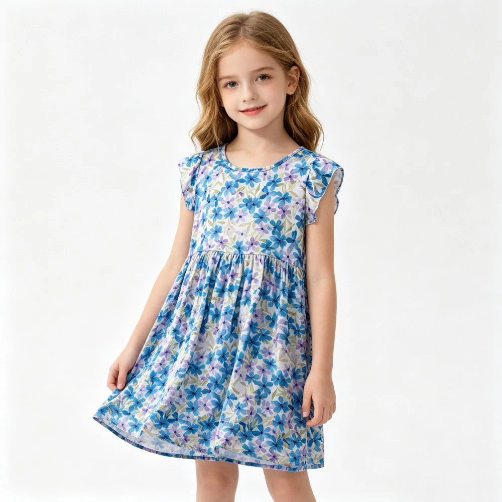 Girls Dresses Toddler Baby 1 to 2 3 4 5 6 7 8 9 10 11 12 13 14 15 16 Years Girl Casual Dress Teenager Korean Cute Children Dress
