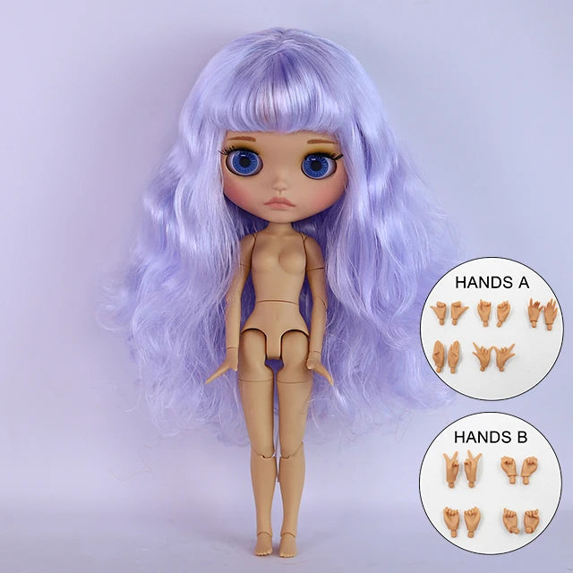 ICY DBS Blyth Doll BJD Joint Body tan Skin Matte Face Set Doll 1/6 30cm Girl Gift Anime SD