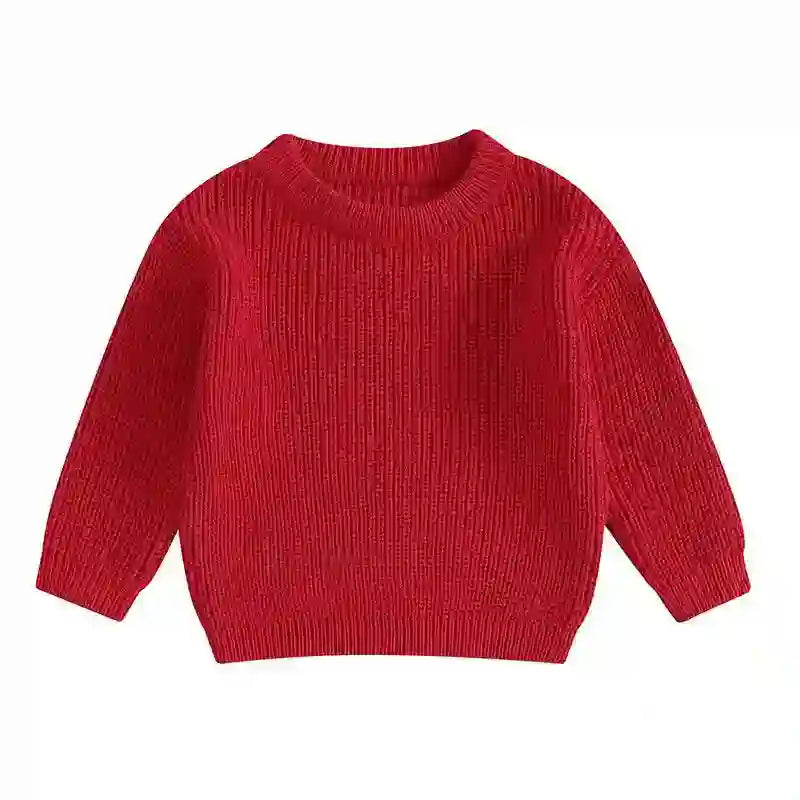 Angie Round Neck Long Sleeve Pullover Sweater