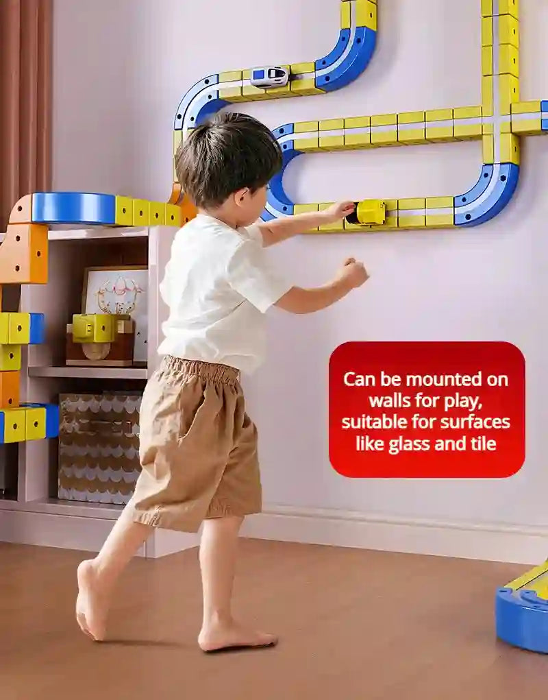 DIY Electric Magnetic Track Set With High-Speed Rail Vehicles (1-100+pieces)