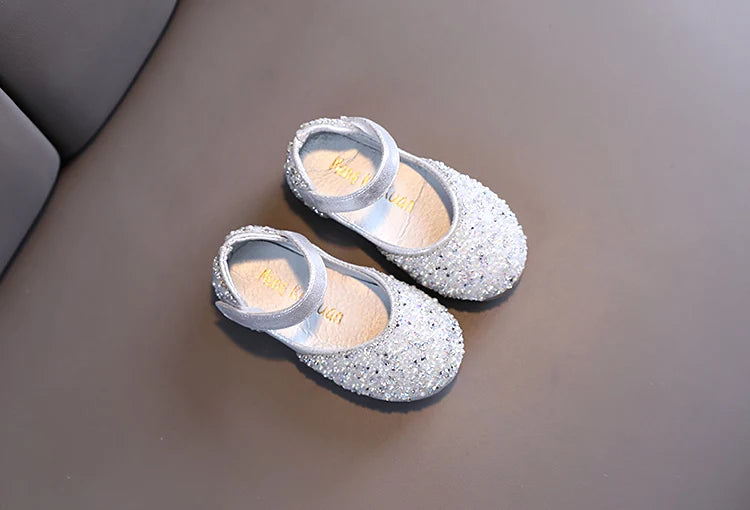 Girl's Princess Shoes Summer Glimmer Round Toe Party Dance Flat Shoe