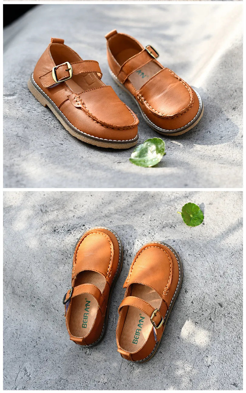 Sprng Formal Occasion Children Casual Shoes Cowhide Boys Shoes