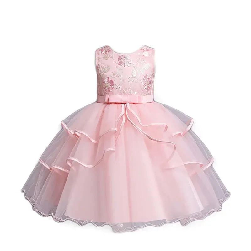 Fashion Prom Flower Girl Dresses Summer Kids Dresses 2-10 Years