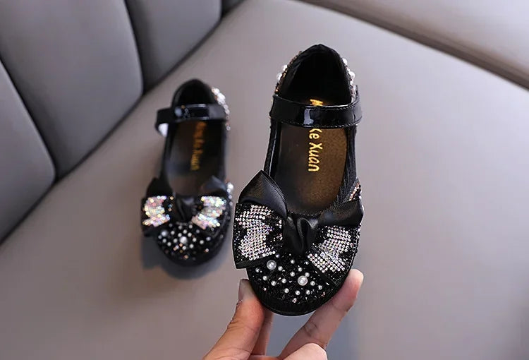 Sandals Toddler Girl Childrens Shoes Pearl Rhinestones Shining Kids Shoes