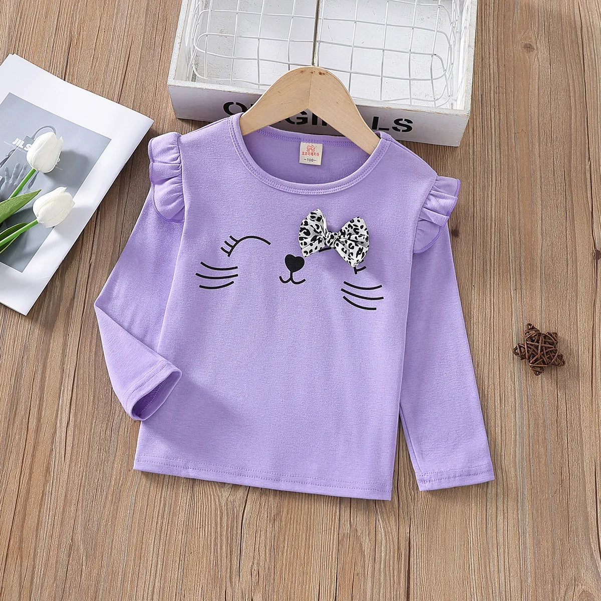 Fernanda Cartoon Long Sleeve Tops for Kids