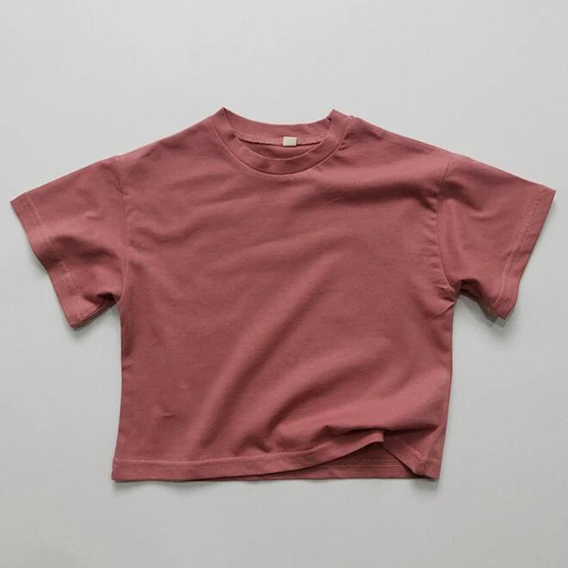 Miguel Cotton Short Sleeve Solid Tees - GuGuTon baby store - Baby Fashion - Toddlers Outfits - Babies Outfits - Toddler Clothes - Kids Clothing - Newborn Clothes - Newborn Wear - Kids Wear - Trending Clothes - Trending Outfits - Fall Fashion - Winter Fashion - Girls Clothes - Boys Clothes - Babies Wear - Kids Accessories - KidsWear - Summer Clothes - Summer Fashion - Summer Trend - Falls Sweaters - Tops - Bottom - Jeans - Blouse - Dresses - Newborn Dresses - Toys