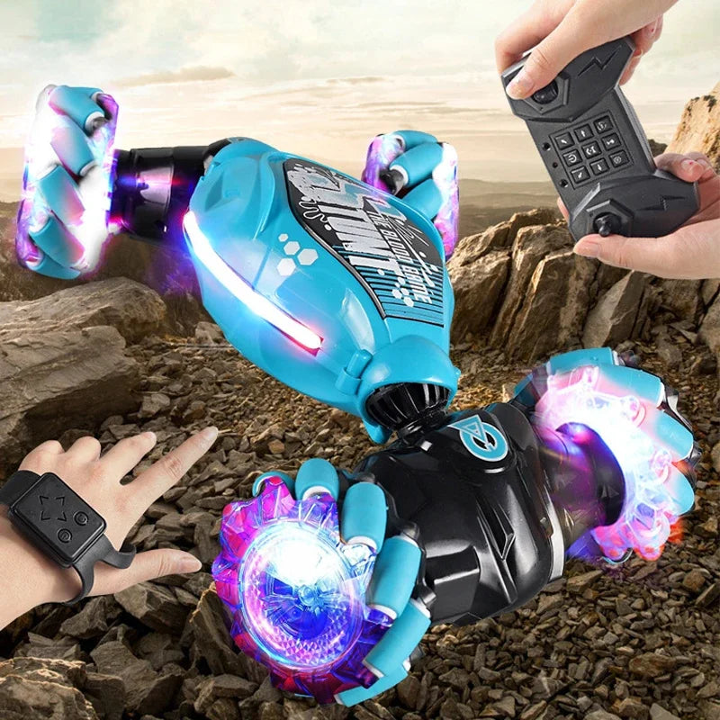 4WD RC Drift Car with Dual Control - 2.4G Gesture & Radio Remote