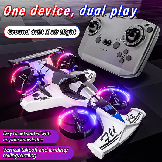2 in 1 RC Drone Car Dual Mode Rechargeable Remote Control Aircraft