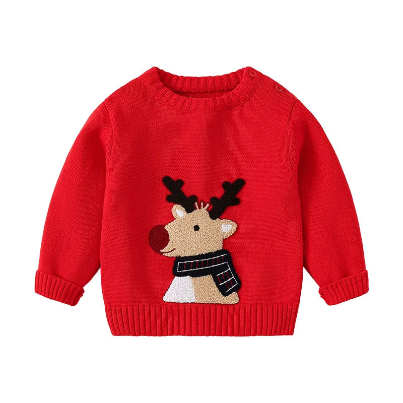 Enmanuel Autumn Children's Christmas Sweater - GuGuTon baby store - Baby Fashion - Toddlers Outfits - Babies Outfits - Toddler Clothes - Kids Clothing - Newborn Clothes - Newborn Wear - Kids Wear - Trending Clothes - Trending Outfits - Fall Fashion - Winter Fashion - Girls Clothes - Boys Clothes - Babies Wear - Kids Accessories - KidsWear - Summer Clothes - Summer Fashion - Summer Trend - Falls Sweaters - Tops - Bottom - Jeans - Blouse - Dresses - Newborn Dresses - Toys