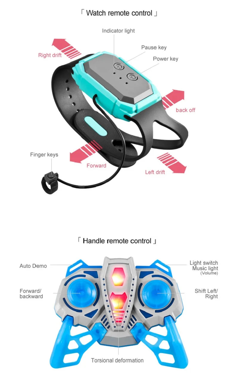 360° Rotating 4WD RC Car Drift Toy 2.4G Remote Control Cars