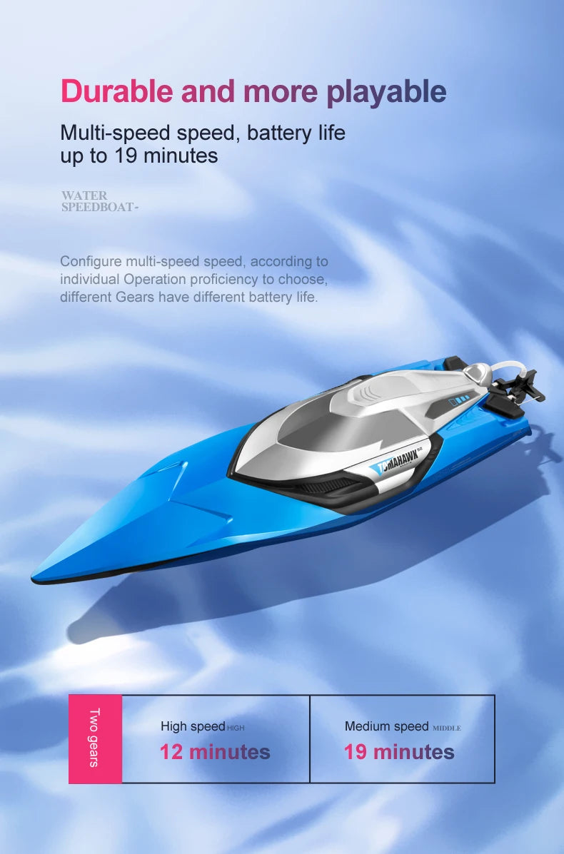 S2 Super Large High-speed Remote Controlled Boat 50KM/H High Horsepower