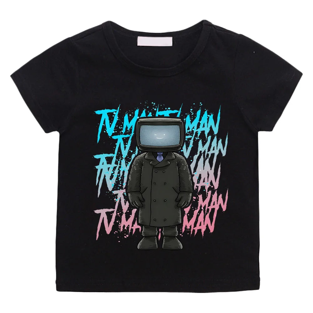 Nabil Short Sleeve Speakerman Print Child Tees - GuGuTon baby store - Baby Fashion - Toddlers Outfits - Babies Outfits - Toddler Clothes - Kids Clothing - Newborn Clothes - Newborn Wear - Kids Wear - Trending Clothes - Trending Outfits - Fall Fashion - Winter Fashion - Girls Clothes - Boys Clothes - Babies Wear - Kids Accessories - KidsWear - Summer Clothes - Summer Fashion - Summer Trend - Falls Sweaters - Tops - Bottom - Jeans - Blouse - Dresses - Newborn Dresses - Toys