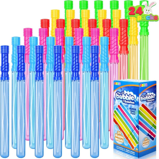 JOYFY 24 Pack 14.6'' Big Bubble Wands Bulk for KidsSummer Toy