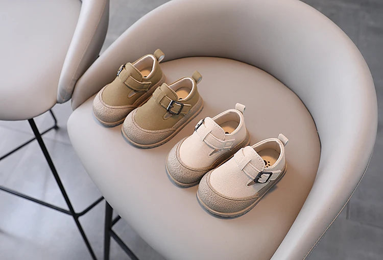 Boys' Boken Shoes Soft Soled Children's Shoes 2025 New Arrivals  0-1 years old Children's Sports Shoes Fashion Retro Bean Shoes
