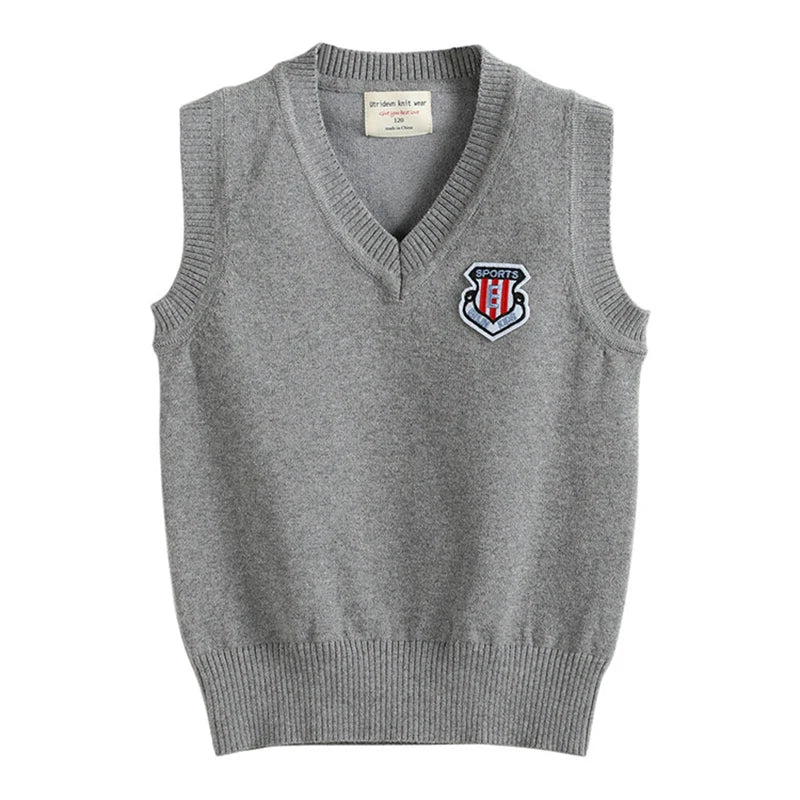 Stiven Uniform Autumn Children's Vest Sweater - GuGuTon baby store - Baby Fashion - Toddlers Outfits - Babies Outfits - Toddler Clothes - Kids Clothing - Newborn Clothes - Newborn Wear - Kids Wear - Trending Clothes - Trending Outfits - Fall Fashion - Winter Fashion - Girls Clothes - Boys Clothes - Babies Wear - Kids Accessories - KidsWear - Summer Clothes - Summer Fashion - Summer Trend - Falls Sweaters - Tops - Bottom - Jeans - Blouse - Dresses - Newborn Dresses - Toys