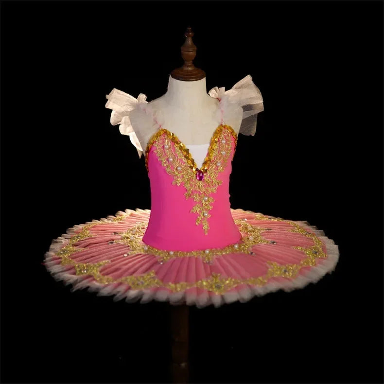 Girl Dance Costume Elegant Summer Ballet Dress Girls Show Girls Dresses Clothing Robe Fille Baby Outfit