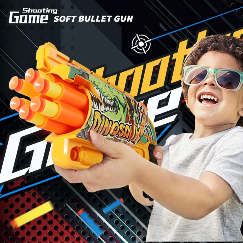 Kids Air Soft Bullet Gun Toys - Graffiti Shark Design