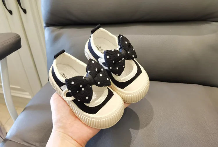 2026 Kids Shoes Baby Girl Walking Shoes with Breathable and Non Slip Mesh Bow Princess Shoes with Non Slip Soft Soles