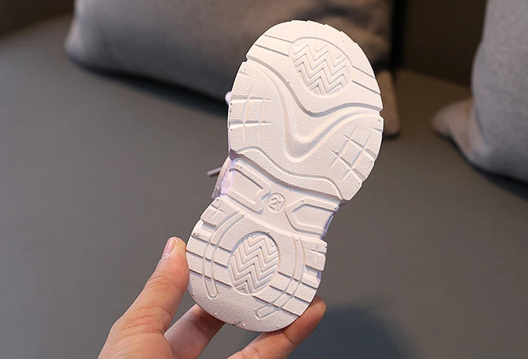 Children's Shoes 2026 New Toddler Girls Sport Shoes Soft Sole Breathable Outdoor Tennis Fashion Kids Sneakers EU21-30