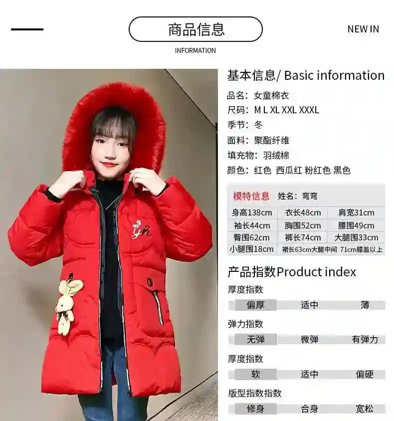 Selena Stylish Winter Hooded Jacket for Girls