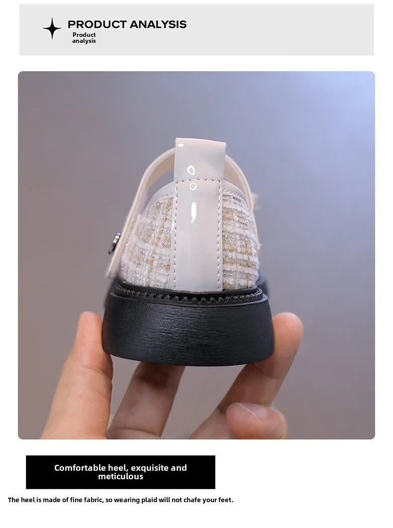 Girls' Spring and Autumn Leather Shoes 2025 Middle aged Children's Baby Soft soled Performance Shoes Children's Princess Shoes