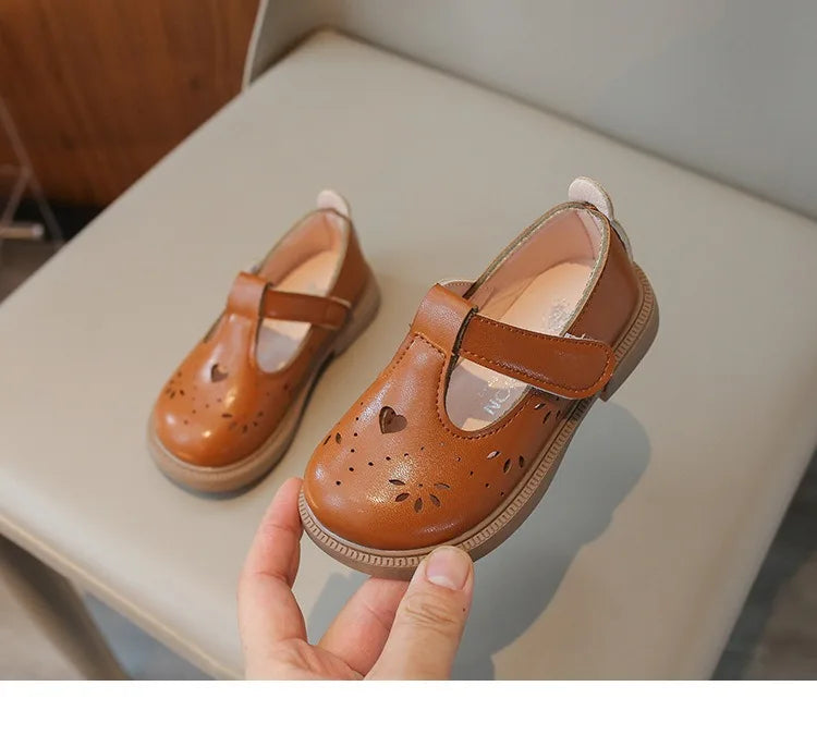 Summer Girls Love Shoes Breathable Suitable for School Footwear Autumn Flats