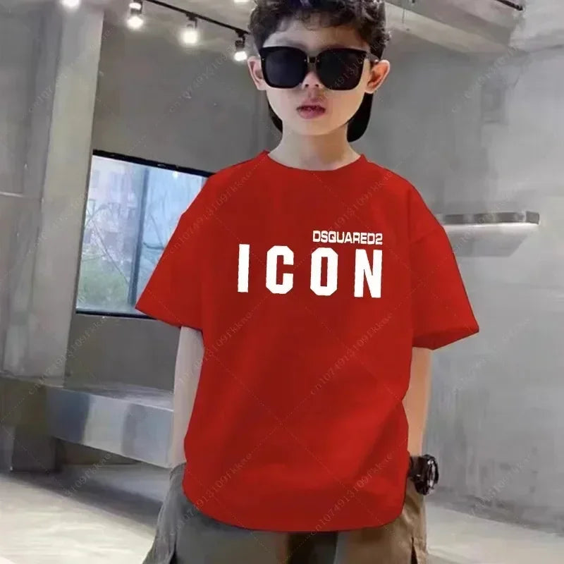 Leo ICON Letter Style Boy Casual O-Neck Tees - GuGuTon baby store - Baby Fashion - Toddlers Outfits - Babies Outfits - Toddler Clothes - Kids Clothing - Newborn Clothes - Newborn Wear - Kids Wear - Trending Clothes - Trending Outfits - Fall Fashion - Winter Fashion - Girls Clothes - Boys Clothes - Babies Wear - Kids Accessories - KidsWear - Summer Clothes - Summer Fashion - Summer Trend - Falls Sweaters - Tops - Bottom - Jeans - Blouse - Dresses - Newborn Dresses - Toys