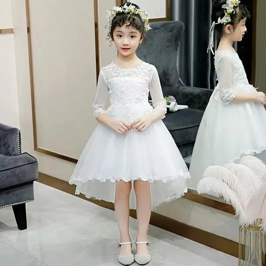 Reign Girls' Puffy Tulle Dress for 7-13Y - Princess Style