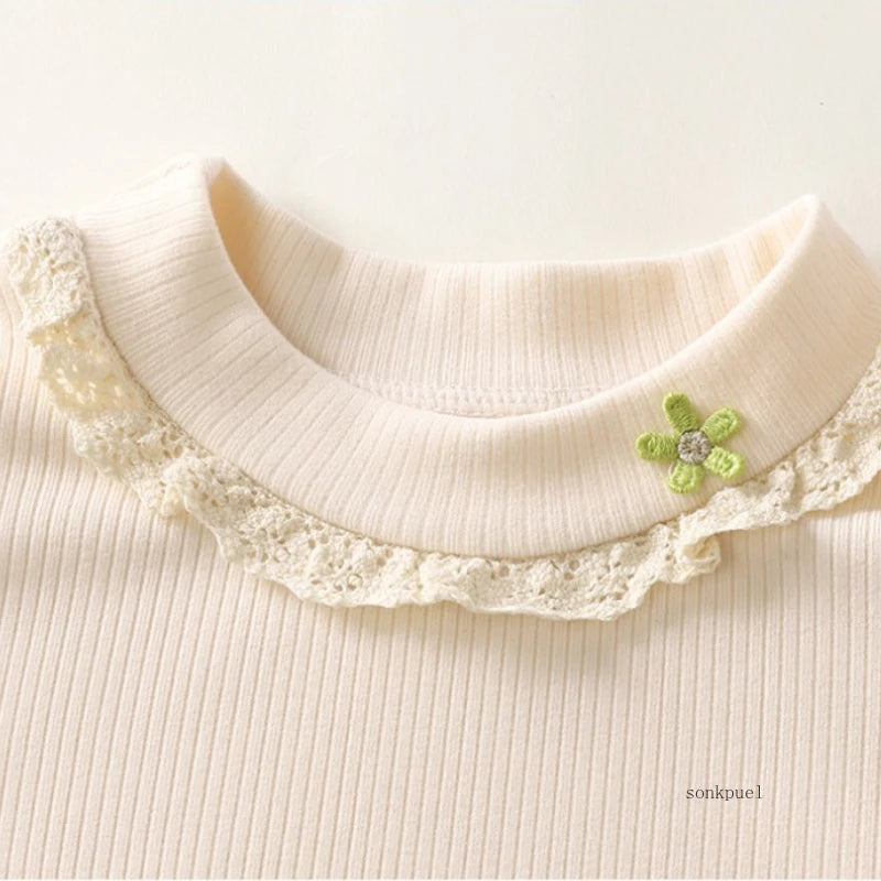 Lourdes Long Sleeve Lace Underneath Top