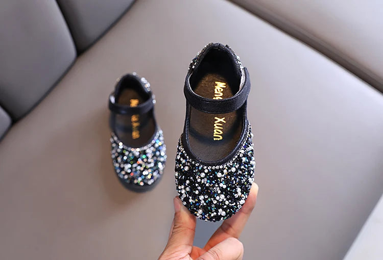 Girl's Princess Shoes Summer Glimmer Round Toe Party Dance Flat Shoe