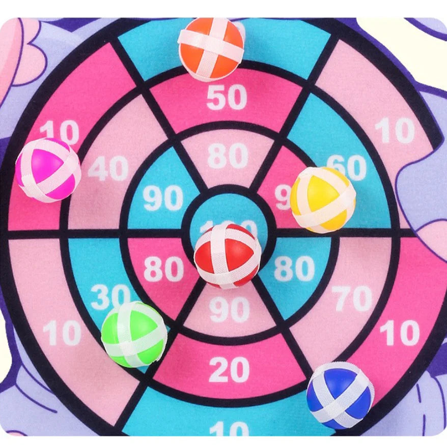 Child Montessori Toys for Kids 2 to 4 Years Old Cartoon Animal Dart Board Sticky Ball