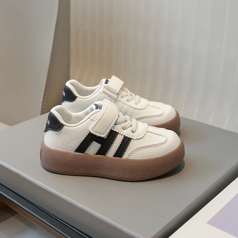 Children's Skate Shoes Girls White Sneakers 2026 Autumn New Fashion Boys Canvas Shoes Kids Sports Shoes Unisex Casual Shoes