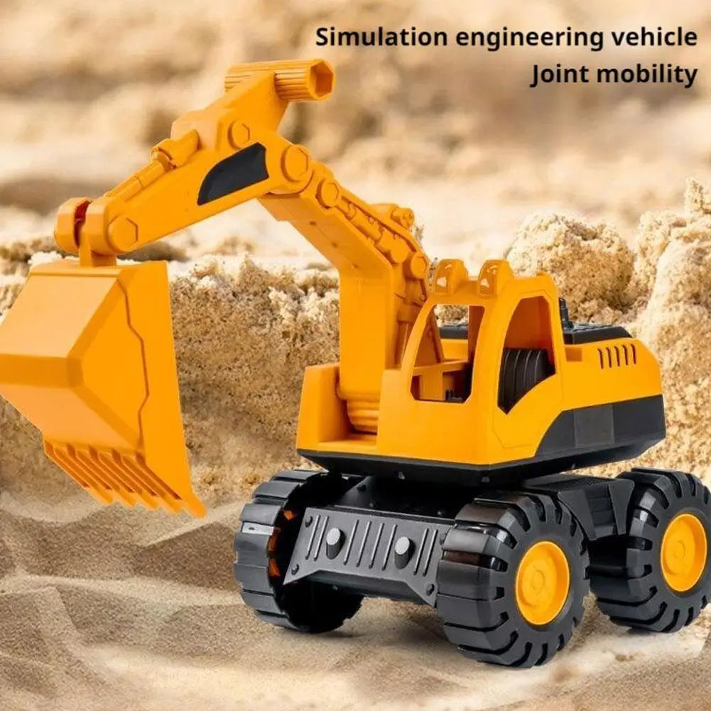 Big Inertia Engineering Toy Truck for Kids Thickened Drop-Resistant Beach Excavator Shovels