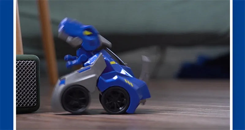 2 In 1 Transforming Dinosaur Car Automatic Transform Robot Diecasts