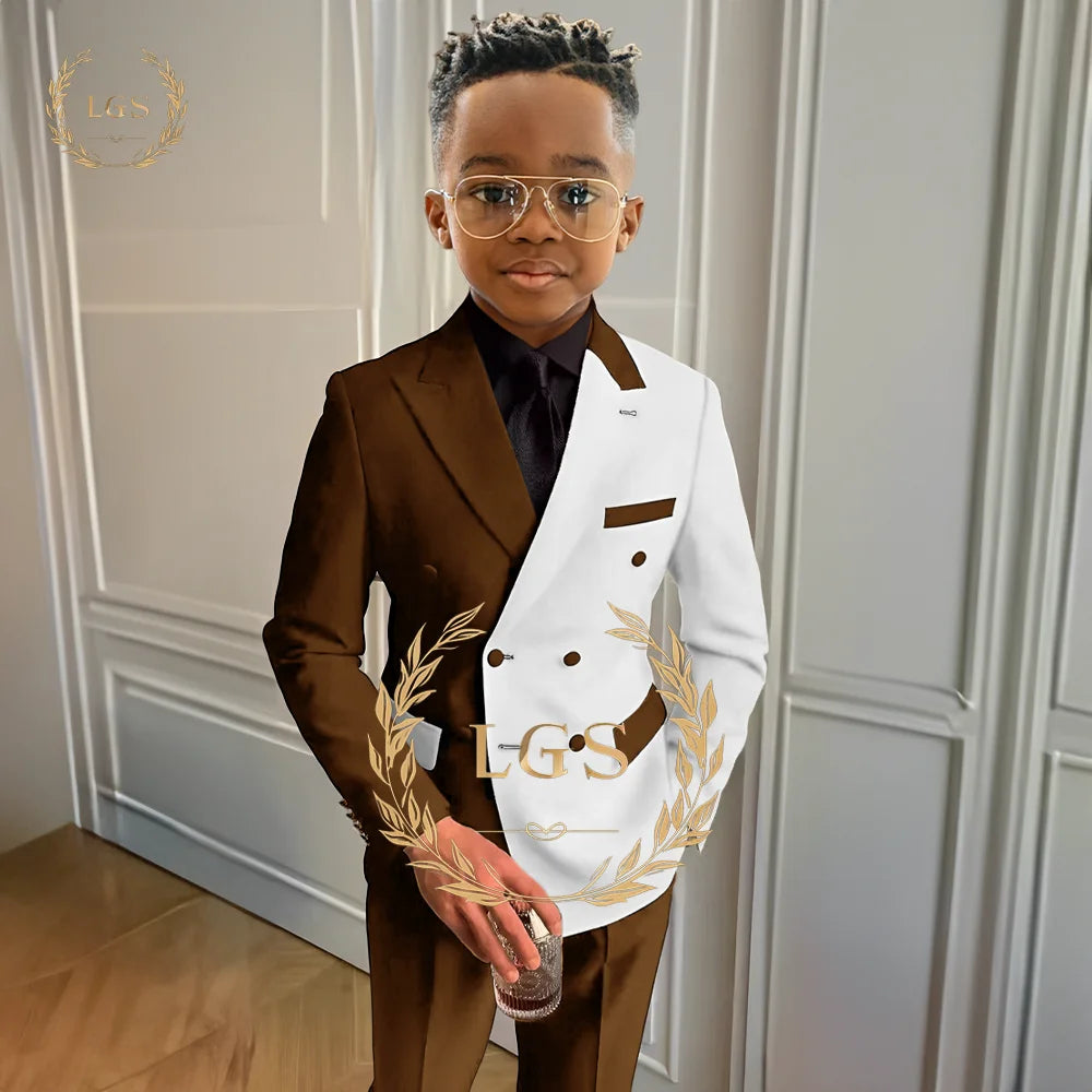 Hugo Boys Formal Elegant Suit 2 Piece Set (Jacket and Pants) Kids Wedding - GuGuTon baby store - Baby Fashion - Toddlers Outfits - Babies Outfits - Toddler Clothes - Kids Clothing - Newborn Clothes - Newborn Wear - Kids Wear - Trending Clothes - Trending Outfits - Fall Fashion - Winter Fashion - Girls Clothes - Boys Clothes - Babies Wear - Kids Accessories - KidsWear - Summer Clothes - Summer Fashion - Summer Trend - Falls Sweaters - Tops - Bottom - Jeans - Blouse - Dresses - Newborn Dresses - Toys