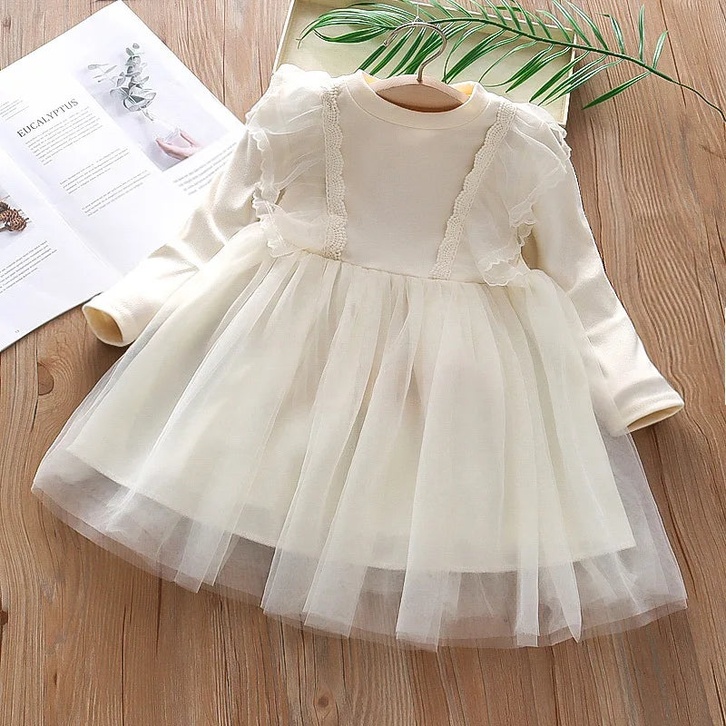 Girls Clothing Dress Autumn New Girls Dess Long Sleeve Dress