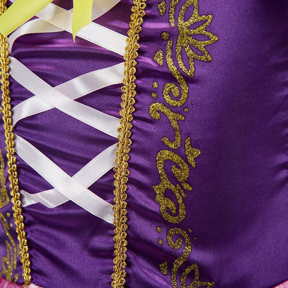 Girls Costume Children Cosplay Princess Dress Kids Halloween Birthday Pageant Party