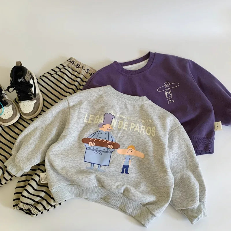 Tyler Pullovers Cartoon Toddler Outerwear Sweater