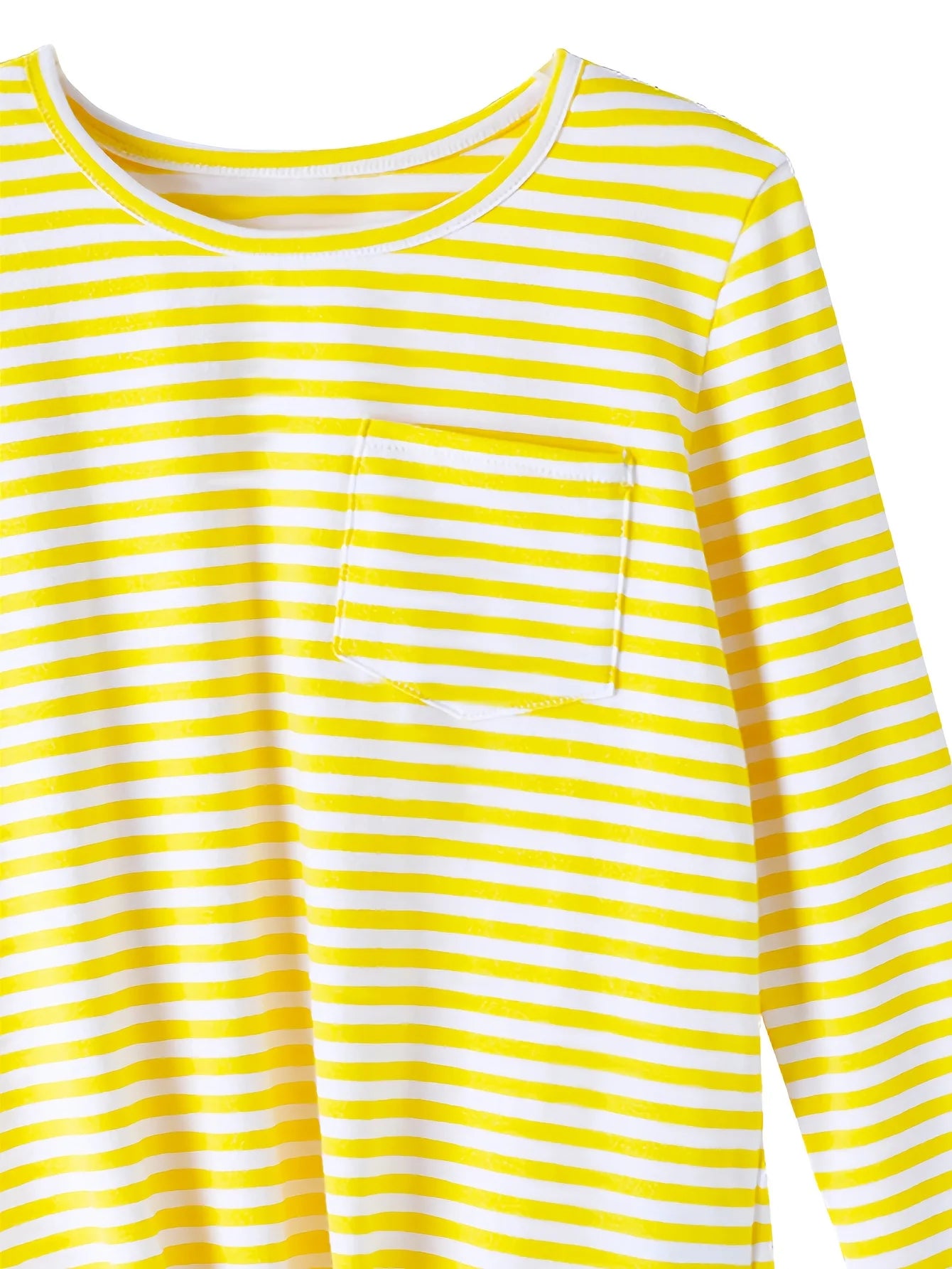 Estela Cute Comfy Striped Long Sleeve Top